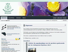Tablet Screenshot of homeopathie-unio.be